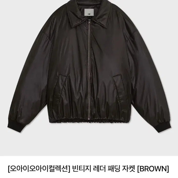 [BUNJANG] OiOi Leather Padded Jacket Brown M / 오아이오아이 레더 패딩 브라운M