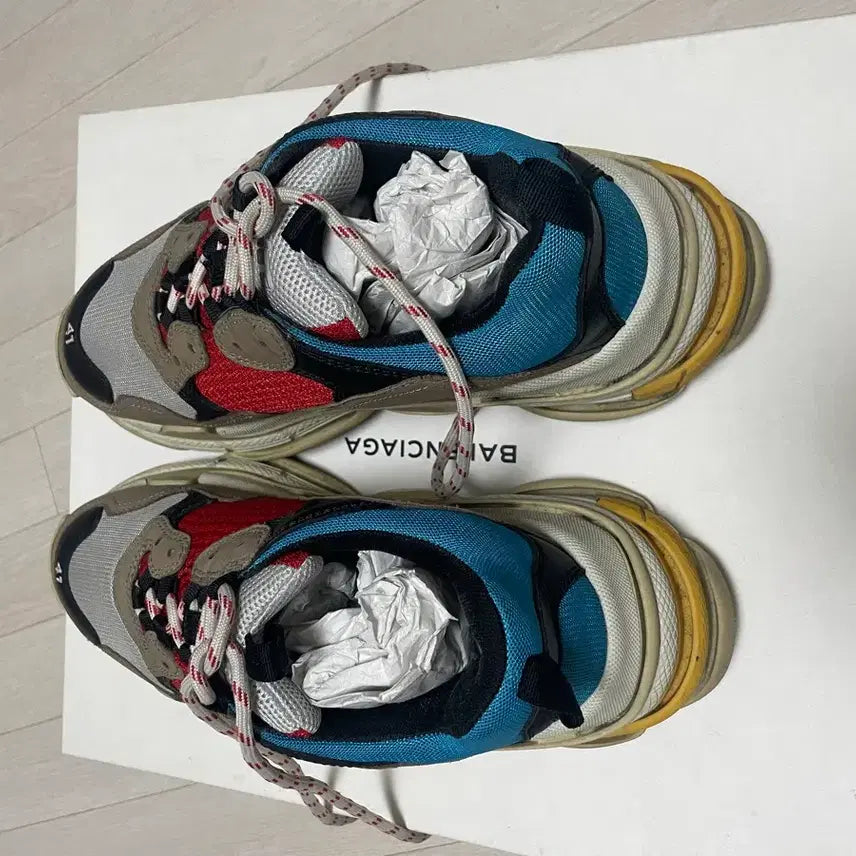 [BUNJANG] Balenciaga Triple S Sneakers Multi 41 Size / 발렌시아가 트리플S 스니커즈 멀티 41사이즈