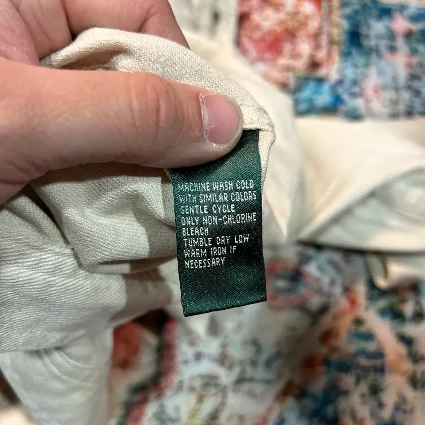 [BUNJANG] Lauren Ralph Lauren Beige Denim Jacket / [XL] 로렌 랄프로렌 베이지 데님자켓