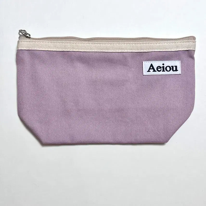 [BUNJANG] aeiou Red Bean Cream Pouch (L) / 새상품)아에이오우 aeiou 파우치 red bean cream L