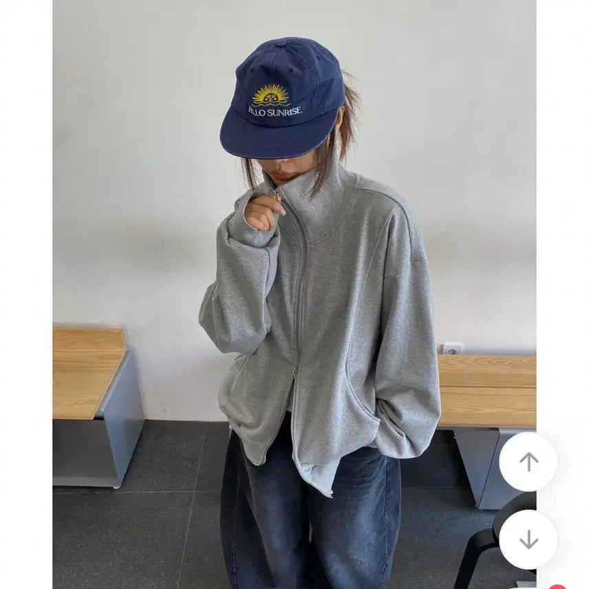 [BUNJANG] Ably High Neck Jersey / 에이블리 하이넥져지