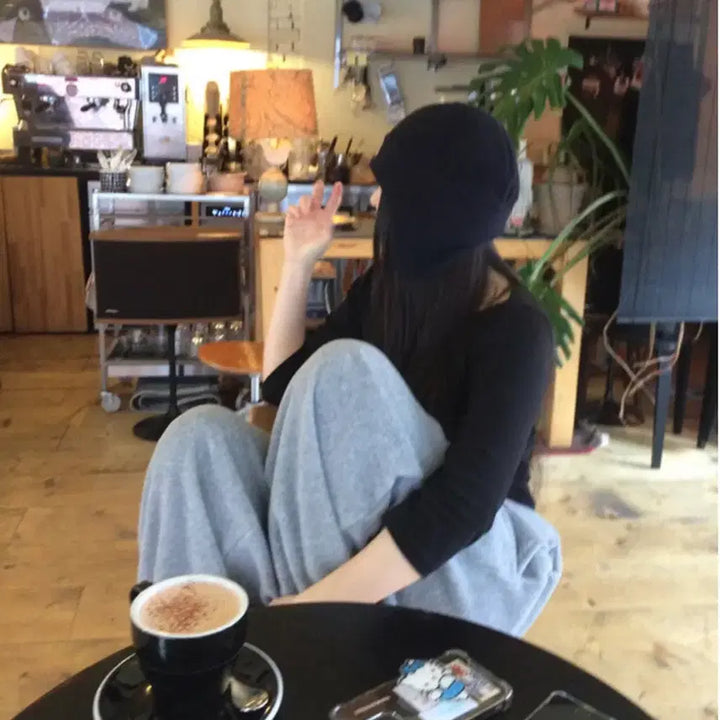 [BUNJANG] Urban Room Bear Fleece Jogger Gray / 어반룸 곰돌이 후리스조거 그레이