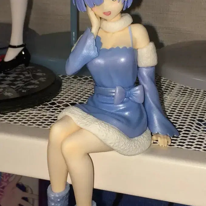 [BUNJANG] Re:Zero Rem Snow Princess Noodle Stopper Figure / 리제로 Re:Zero 렘 스노우 프린세스 피규어 누들스토퍼