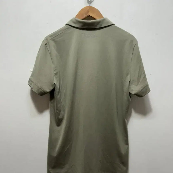 [BUNJANG] National Geographic Khaki Polo Shirt (S) / 내셔널지오그래픽 카키색 반팔 폴로티셔츠 S