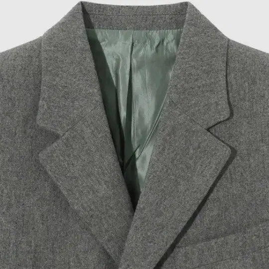 [BUNJANG] Modern Classic Two-Button Wool Jacket Gray XL / 세터 모던 클래식 투버튼 울 자켓 그레이 XL