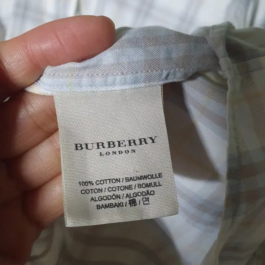 [BUNJANG] Burberry Check Shirt (Size M) / 버버리 체크 셔츠 M 100