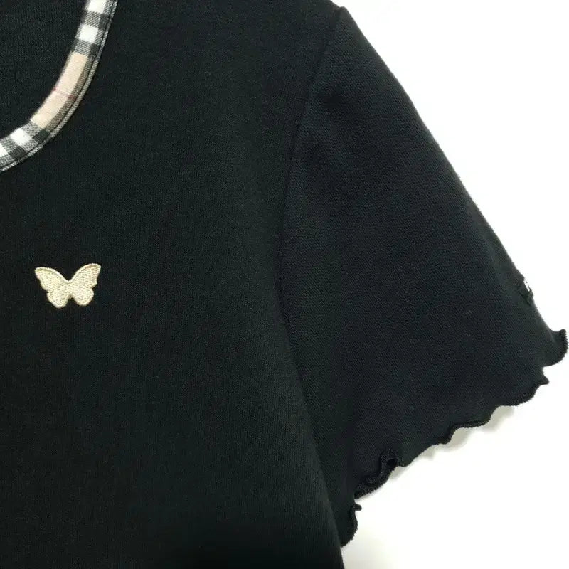 [SOLD OUT] 팬시클럽 체크 반팔 크롭 가디건 OS_S1343