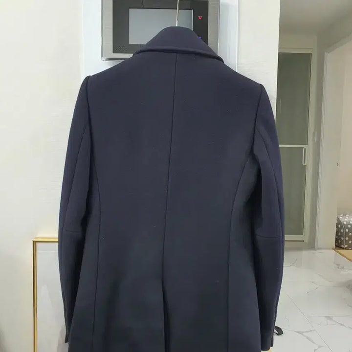 [BUNJANG] System Homme Slim Fit Navy Duffle Coat Jacket / 시스템옴므 남성 슬림핏 더플 코트 자켓 95