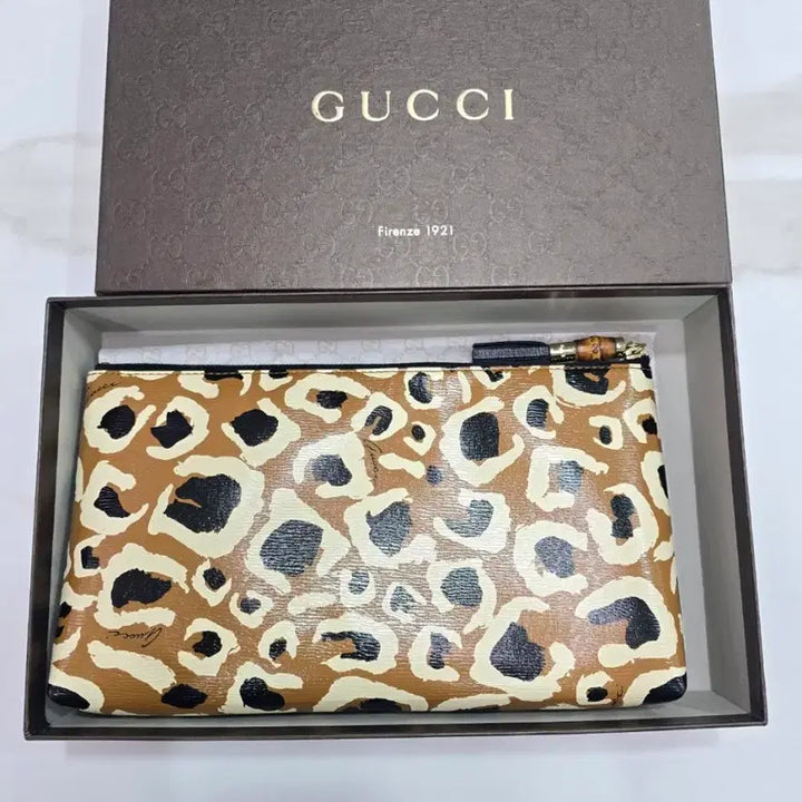 [BUNJANG] Gucci Leopard Tassel Clutch Bag / [정품] 구찌 레오파드 태슬 클러치백 338815
