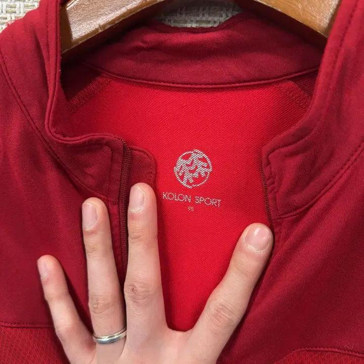 [BUNJANG] Kolon Sport Hiking Half-Zip Long Sleeve T-shirt / 코오롱스포츠 등산 반집업 긴팔티 95 M10893