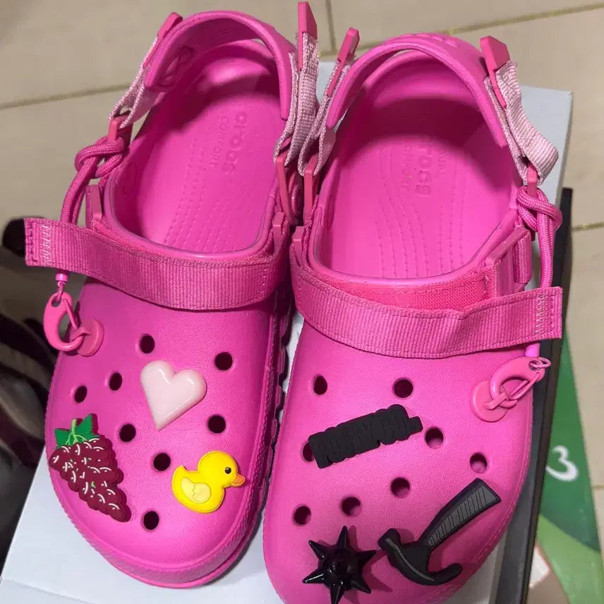 [BUNJANG] Crocs Post Malone Pink 280 Shoes / 급처 크록스 포스트말론 핑크 280 판매