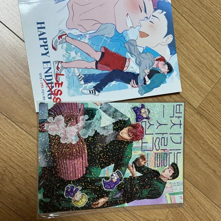 [BUNJANG] Slam Dunk Kang Baekho & Heo Yeol Acrylic & Doujinshi Set / 슬램덩크 2차창작 굿즈 아크릴+회지