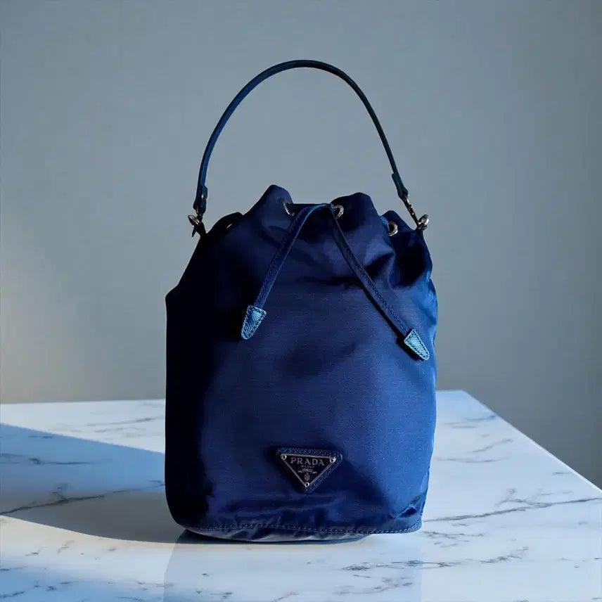 [BUNJANG] Prada Nylon Drawstring Bucket Bag Pouch / 프라다 버킷백 파우치 리폼 복조리