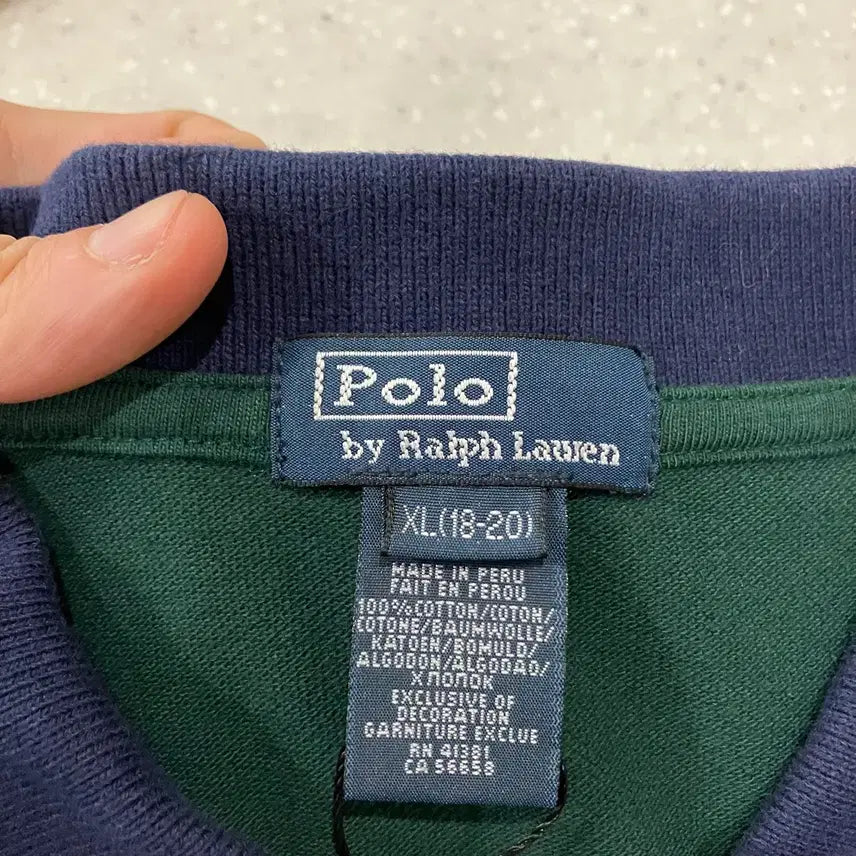 [BUNJANG] Polo Ralph Lauren Big Pony Rugby Shirt / 222 폴로 빅포니 럭비티 카라티 pk