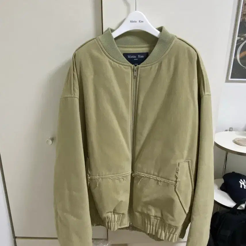 [BUNJANG] MAATTHEW KIM Suede Bomber Jacket (XL) / 마땡킴 스웨이드 봄버자켓 사이즈 XL