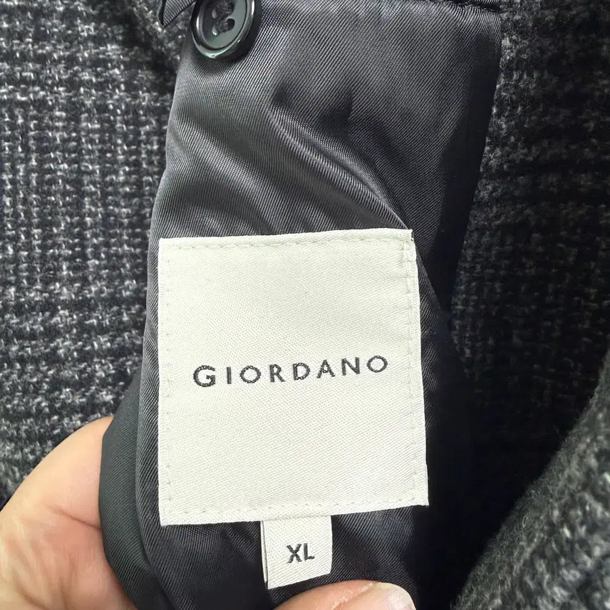 [BUNJANG] Giordano Check Coat - XL / (232) 지오다노 체크 코트