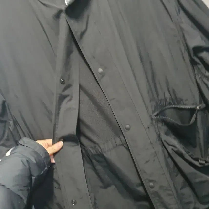 [BUNJANG] Unaffected Long Hooded Coat L / 언어펙티드 홀겹 롱 후드 코트 L