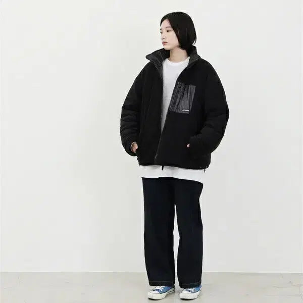 [BUNJANG] GERRY Oversized Reversible Fleece Jacket / GERRY Oversized Reversible Fleece Jacket