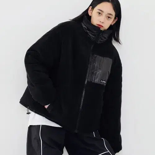 [BUNJANG] GERRY Oversized Reversible Fleece Jacket / GERRY Oversized Reversible Fleece Jacket