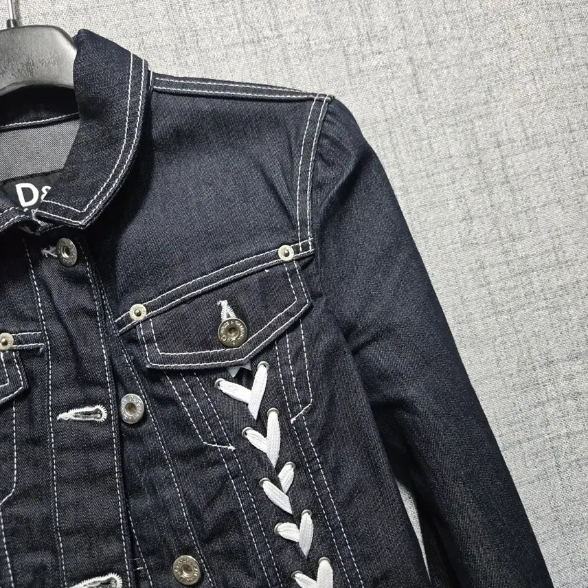 [BUNJANG] Dolce & Gabbana Denim Jacket 36 / 돌체앤가바나 레이스업 데님 자켓 36