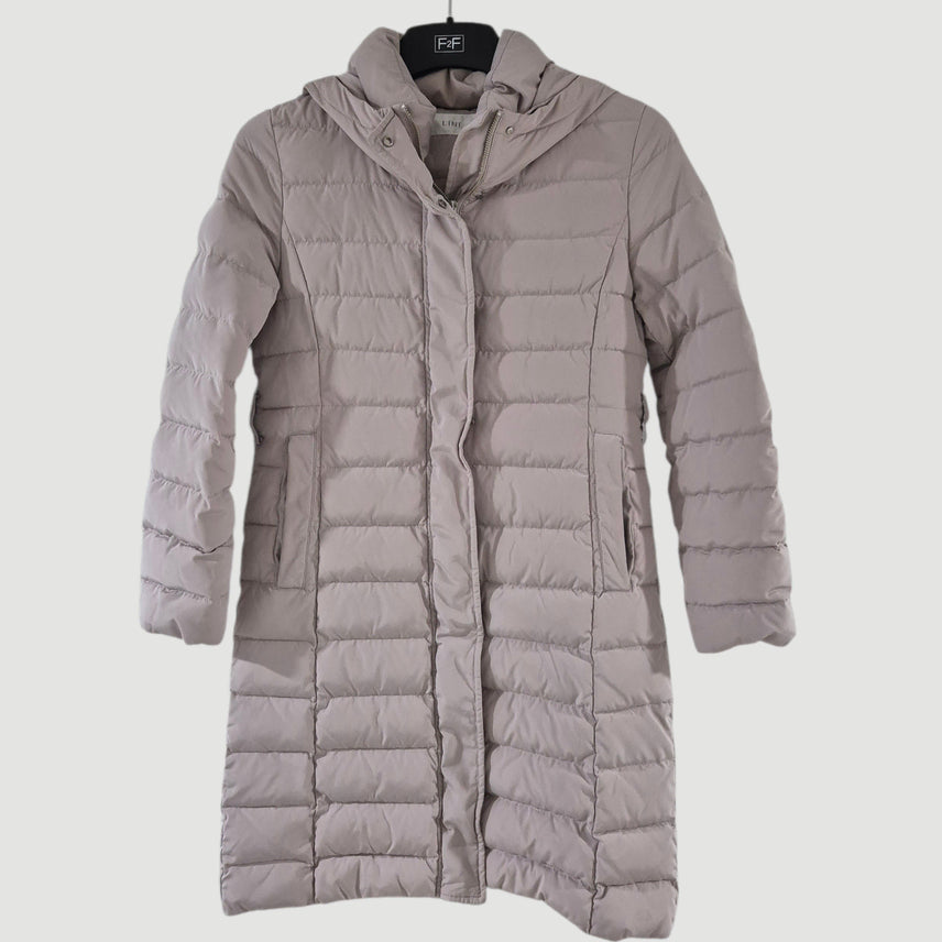 [BUNJANG] LINE Women's Goose Down Long Padded Coat / [55]LINE라인 여자 구스롱패딩