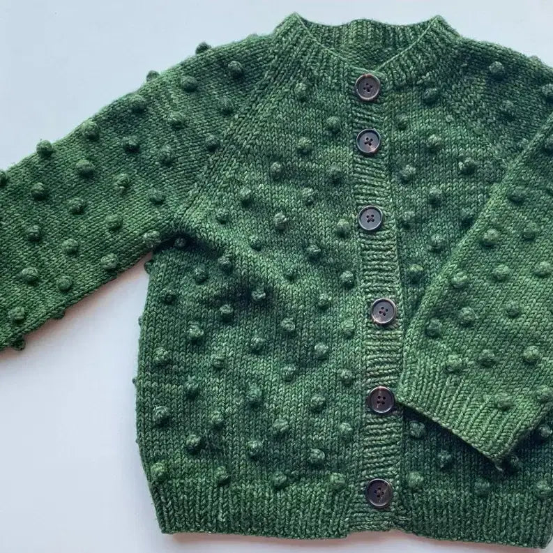 [BUNJANG] Handmade Popcorn Cardigan / 핸드메이드 팝콘가디건