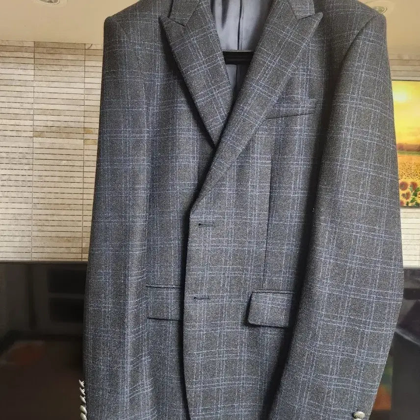 [BUNJANG] Solid Homme Check Blazer Jacket / 솔리드 옴므 자켓