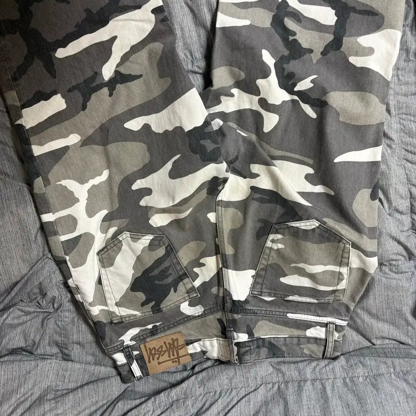 [BUNJANG] Stussy Camo Work Jacket & Big Ol' Jeans Set / 스투시 카모 워크자켓 빅올진 워크팬츠