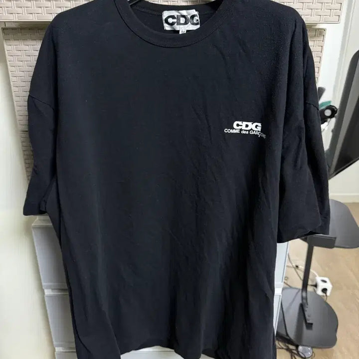 [BUNJANG] CDG Oversized Short Sleeve T-shirt Black M / cdg 오버사이즈 반팔티 블랙 m
