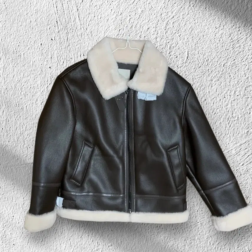 [BUNJANG] Celeb Shop Brown Fur Moustang Half Coat / celeb shop 셀렙샵 브라운 퍼 무스탕 하프코트