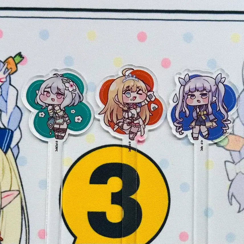 [BUNJANG] Princess Connect Acrylic Light Stick Bundle Set / 프리코네 아크릴봉 3종 일괄