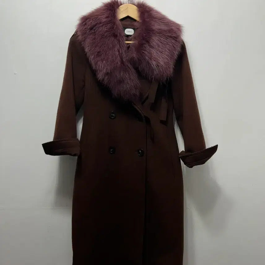 [BUNJANG] DEWL Mink Long Coat (Size 55) / DEWL 브라운 밍크 롱코트 퍼 코트 55
