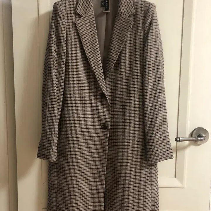 [BUNJANG] Yoen Se Ah Check Long Coat Jacket / (새상품) 윤세아 체크 롱코트자켓