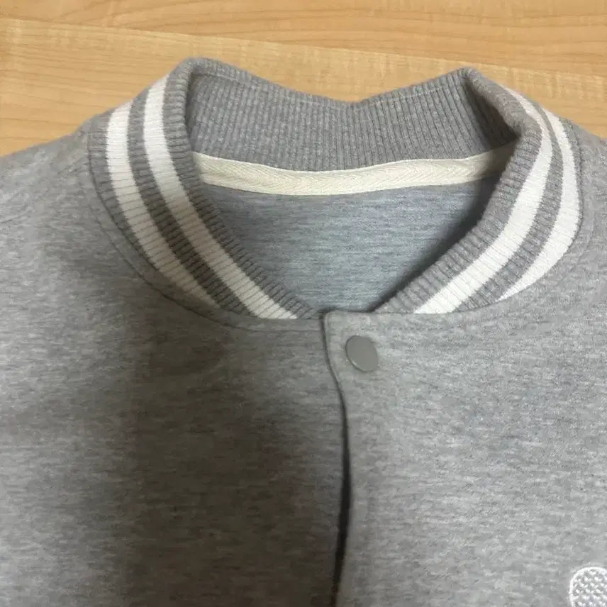 [BUNJANG] A.C.L Club Gray Baseball Jacket (Sealed) / A.C.L 클럽 그레이 야구 점퍼(새상품)