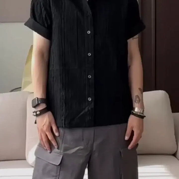 [BUNJANG] In Silence Textured Wain Shirt / 인사일런스 텍스쳐드 웨인셔츠