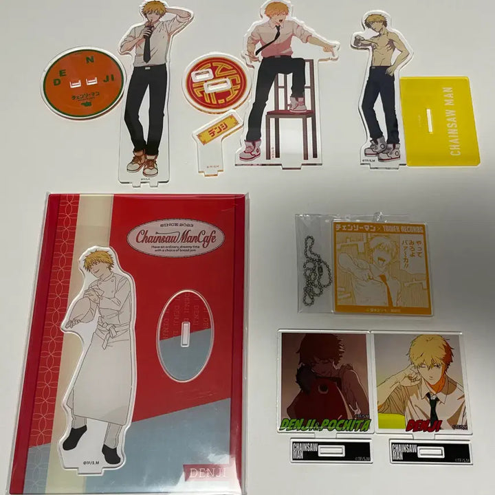 [BUNJANG] Chainsaw Man Denji Acrylic Stand Bundle Set / [일괄] 체인소맨 덴지 아크릴 (7종 세트) (+서비스 포카,캔뱃지)