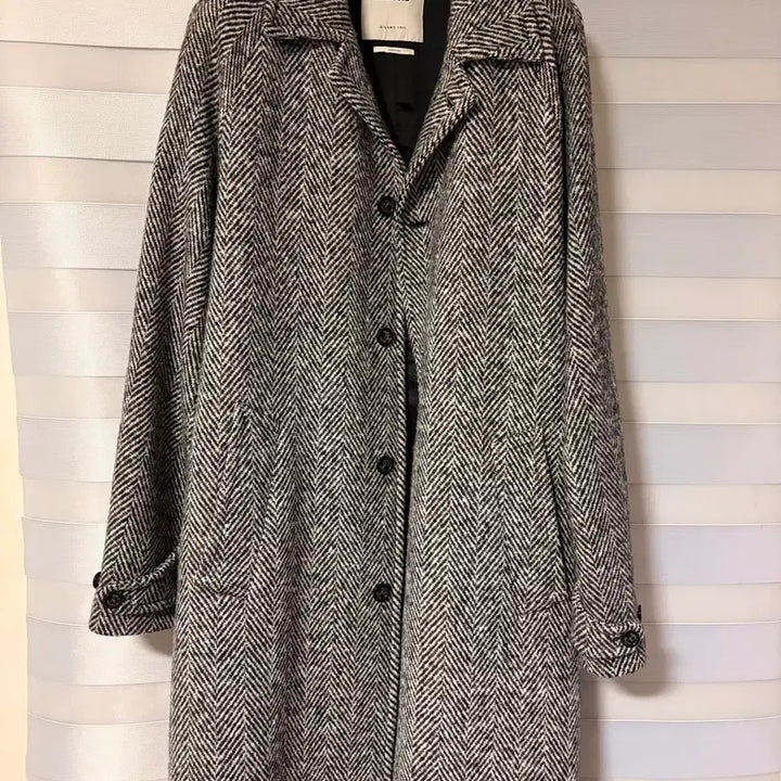 [BUNJANG] Valstar Herringbone Gray Balmacaan Coat / 발스타(valstar) 헤링본 그레이 발마칸 코트