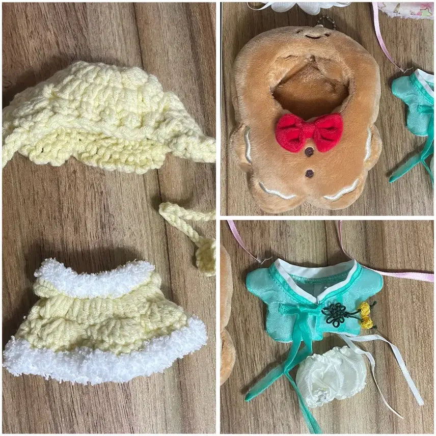[BUNJANG] 10cm Doll Outfit Set / 10cm 솜인형 누이옷 인형옷 망토 뜨개 한복 날개 쿠키 우주복 아이돌룩