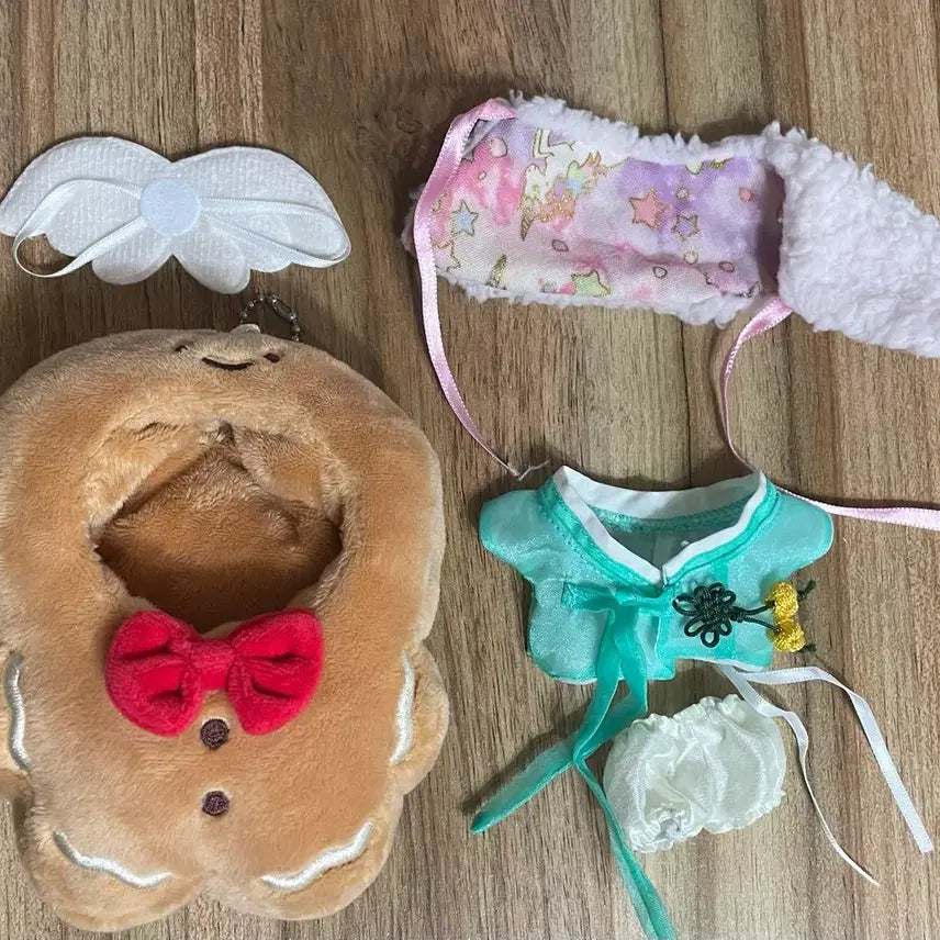 [BUNJANG] 10cm Doll Outfit Set / 10cm 솜인형 누이옷 인형옷 망토 뜨개 한복 날개 쿠키 우주복 아이돌룩