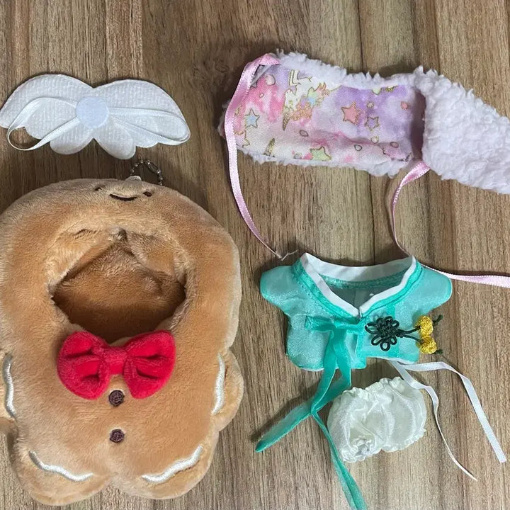 [BUNJANG] 10cm Doll Outfit Set / 10cm 솜인형 누이옷 인형옷 망토 뜨개 한복 날개 쿠키 우주복 아이돌룩