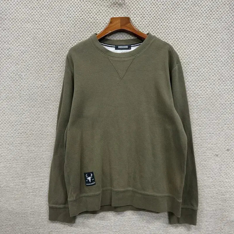 [BUNJANG] Buckaroo Casual Khaki Sweatshirt / 버커루 캐주얼 카키 맨투맨 L M10907