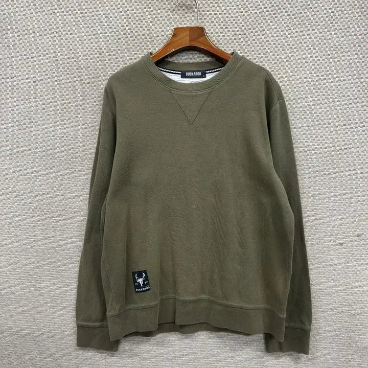 [BUNJANG] Buckaroo Casual Khaki Sweatshirt / 버커루 캐주얼 카키 맨투맨 L M10907