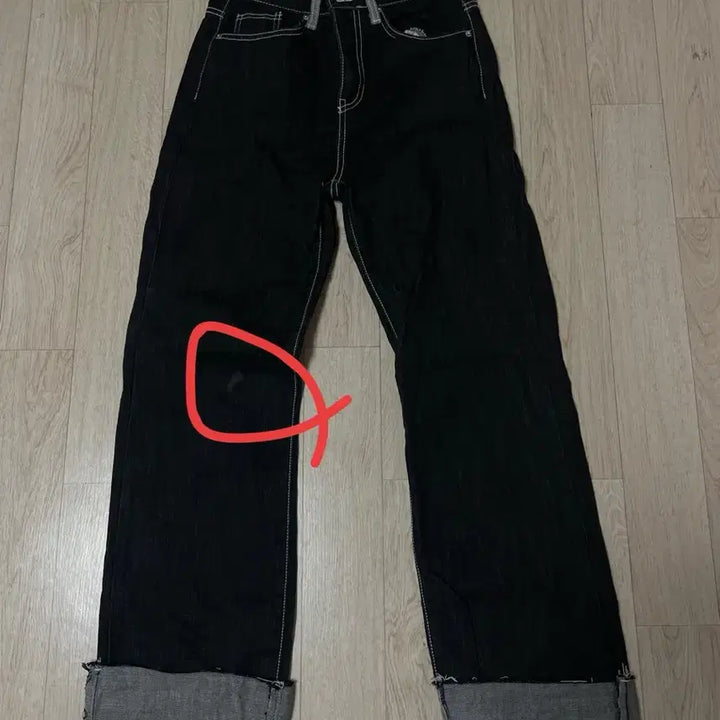 [BUNJANG] Unbranded Raw Denim Roll-up Pants / 생지 데님 롤업 팬츠 s