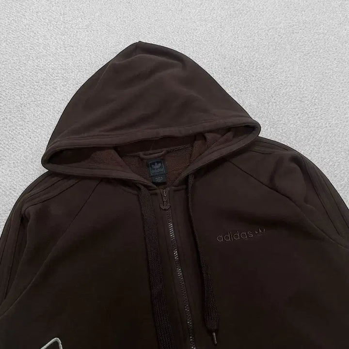 [BUNJANG] Adidas 00s Big Trefoil Hoodie Brown / 아디다스 00s 빅 트레포일 후드집업 브라운 대장급