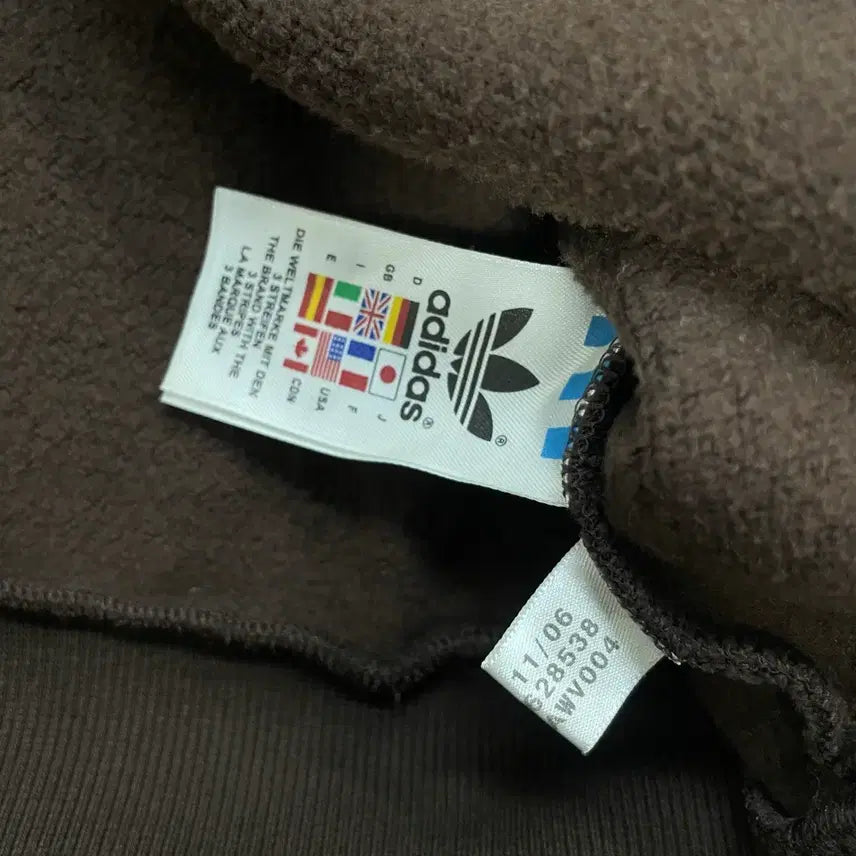 [BUNJANG] Adidas 00s Big Trefoil Hoodie Brown / 아디다스 00s 빅 트레포일 후드집업 브라운 대장급
