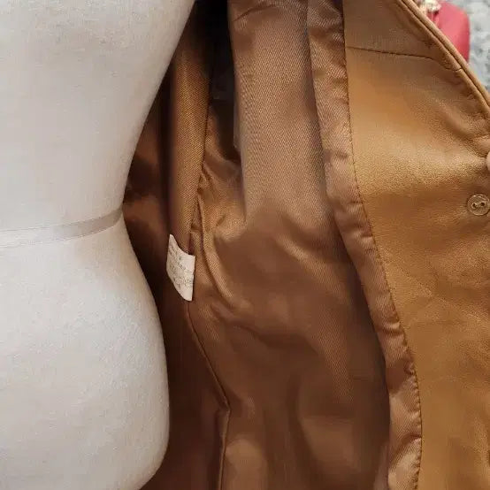 [BUNJANG] Leather Long Jacket (Size 55) / 양가죽 롱자켓 (55)