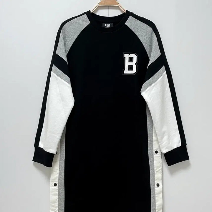 [BUNJANG] NBA Brooklyn Nets Side Snap Long Sweatshirt / NBA 브루클린 네츠 사이드 스냅 롱 맨투맨