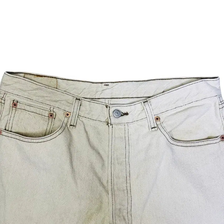 [BUNJANG] Levi's 501 Vintage Ivory Jeans / 빈티지 90s 리바이스 Levis 501 아이보리 34/30