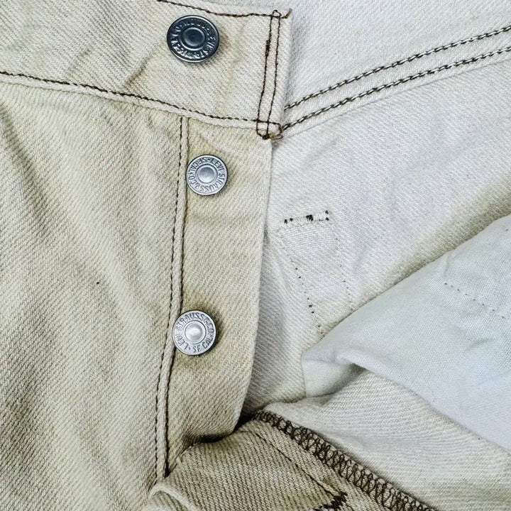 [BUNJANG] Levi's 501 Vintage Ivory Jeans / 빈티지 90s 리바이스 Levis 501 아이보리 34/30