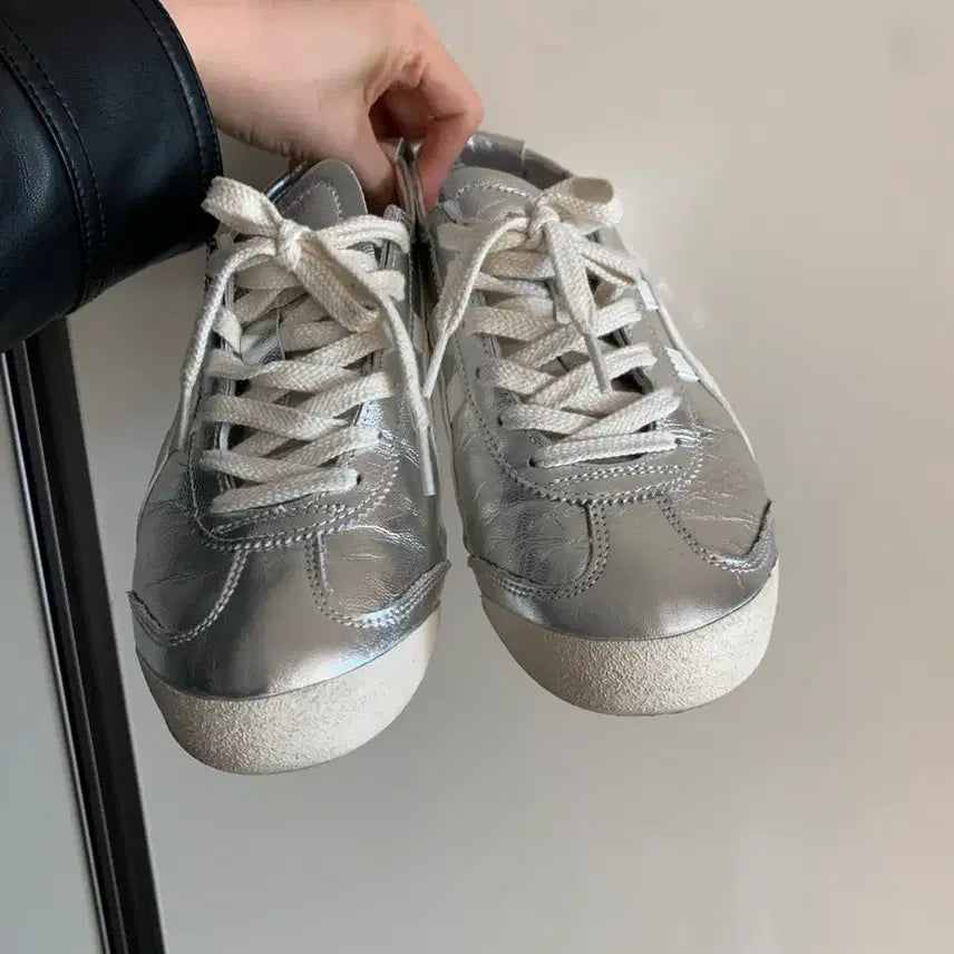 [BUNJANG] Onitsuka Tiger Mexico 66 Silver Sneakers / 오니츠카타이거 멕시코66 실버 운동화